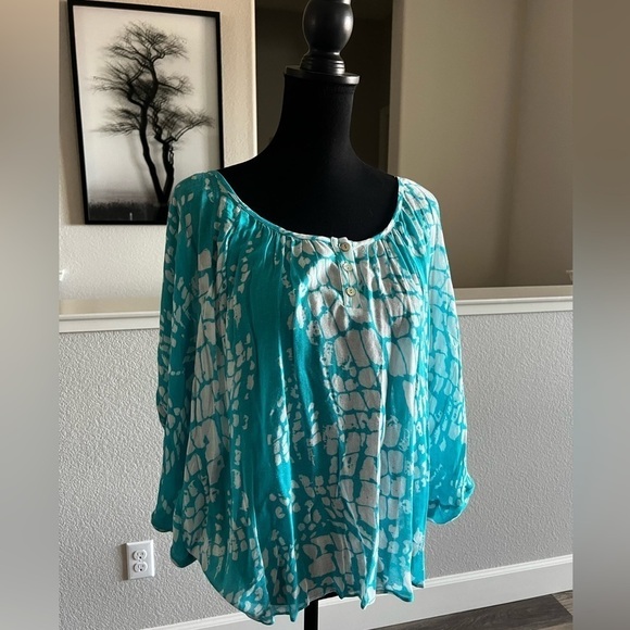 Velvet BY GRAHAM & SPENCER BOHO BLOUSE - MEDIUM - Picture 1 of 7